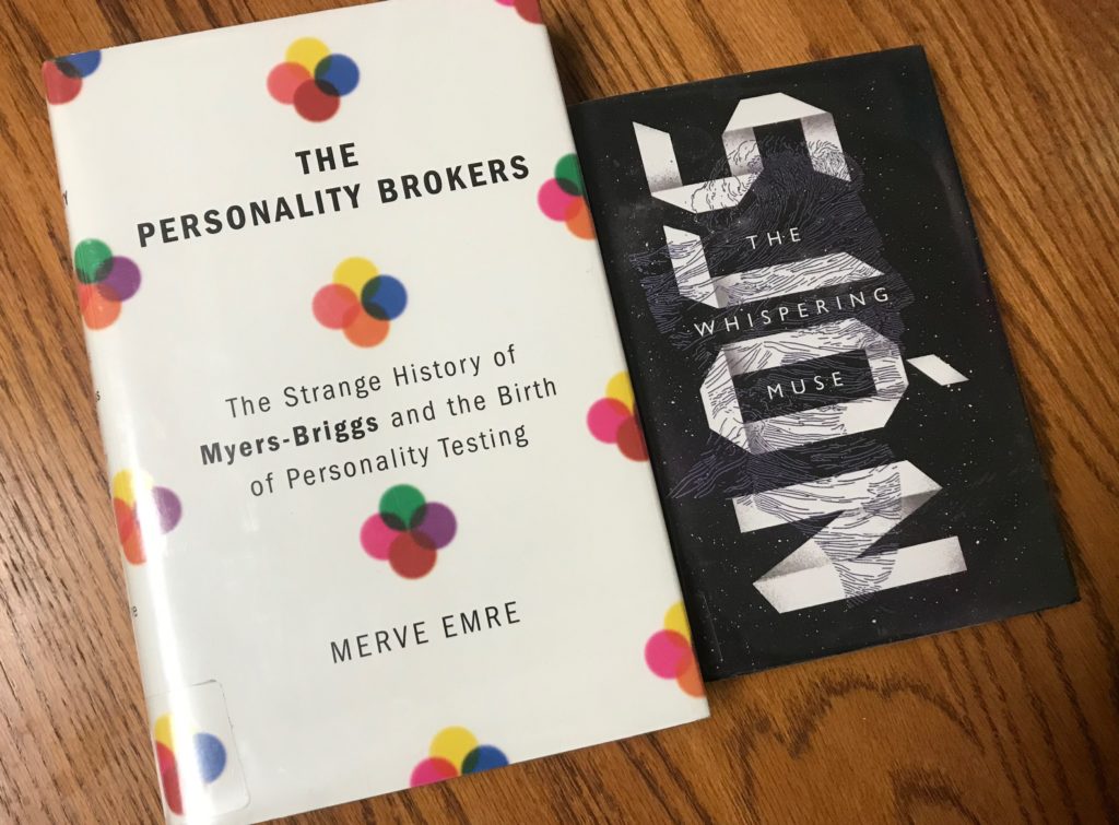 Covers of The Personality Brokers and The Whispering Muse